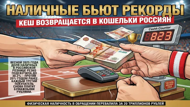 Наличные бьют рекорды. Кеш возвращается в кошельки россиян